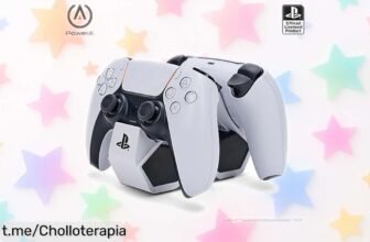 Increíble estación de carga PowerA para mandos DualSense PS5 con LED que avisa cuando están listos, ¡carga dos a la vez y no te quedes sin jugar! Aprovecha esta oferta limitada antes de que se acabe, ¡hazte ya con este super chollo!