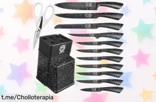 Increíble juego de cuchillos XYJ con acero japonés a precio rebajado, aprovecha este super chollo y conviértete en el chef que siempre soñaste. ¡No lo dejes pasar!