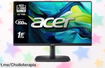 Increíble monitor Full HD Acer EK241Y de 23,8” con 120 Hz y respuesta ultra rápida a precio rebajado; vive la emoción de jugar sin cortes ya mismo, ¡no te lo puedes perder!