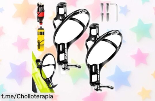 Increíble pack de 2 portabidones de bici súper ligeros y resistentes a un precio rebajado que vuela, perfectos para tus aventuras sobre dos ruedas ¡No te lo pierdas!