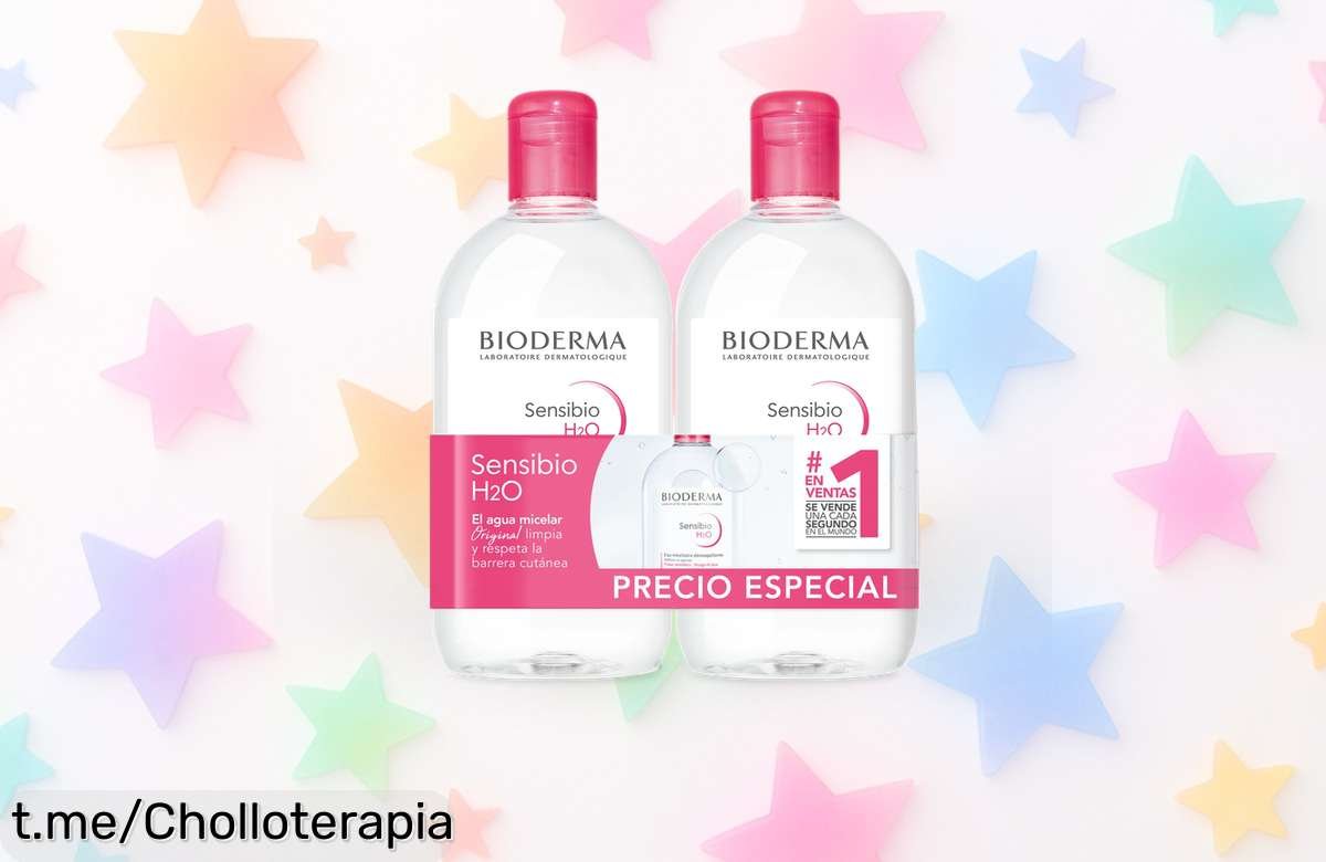 Increíble pack de agua micelar Bioderma 500 ml, ¡sensación de frescura y cuidado para tu piel a un precio rebajado que es una locura! Aprovecha este chollazo limitado antes de que se acabe, dale a tu rostro el mimo que se merece ahora mismo.