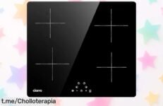 Increíble placa de inducción integrada CIARRA CABBIH4 con 4 fuegos y control táctil, ¡rebajada para que cocines rápido y seguro! Aprovecha este ofertón antes de que se agote.