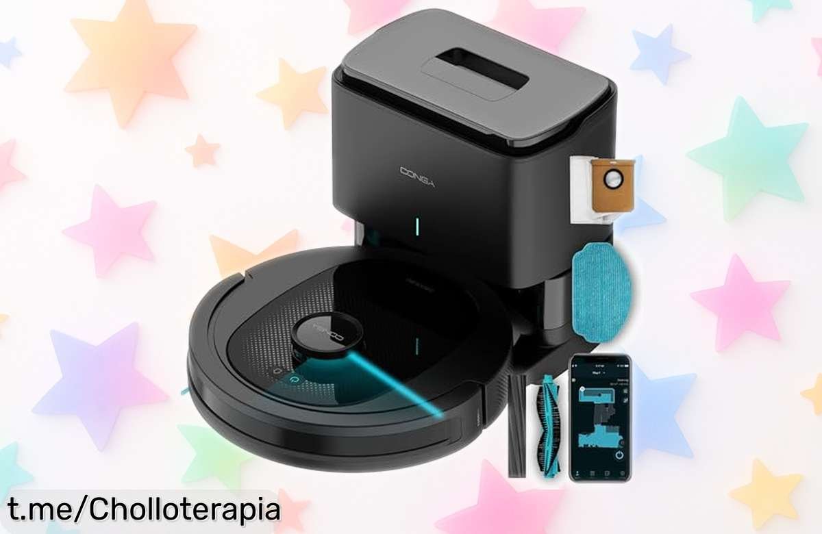 Increíble robot aspirador Cecotec Conga 8490 con base autovaciado a un precio rebajado que no se ve todos los días, limpia todo tipo de suciedad sin esfuerzo. ¡No te lo pienses más y aprovecha esta oferta limitada antes de que se agote!