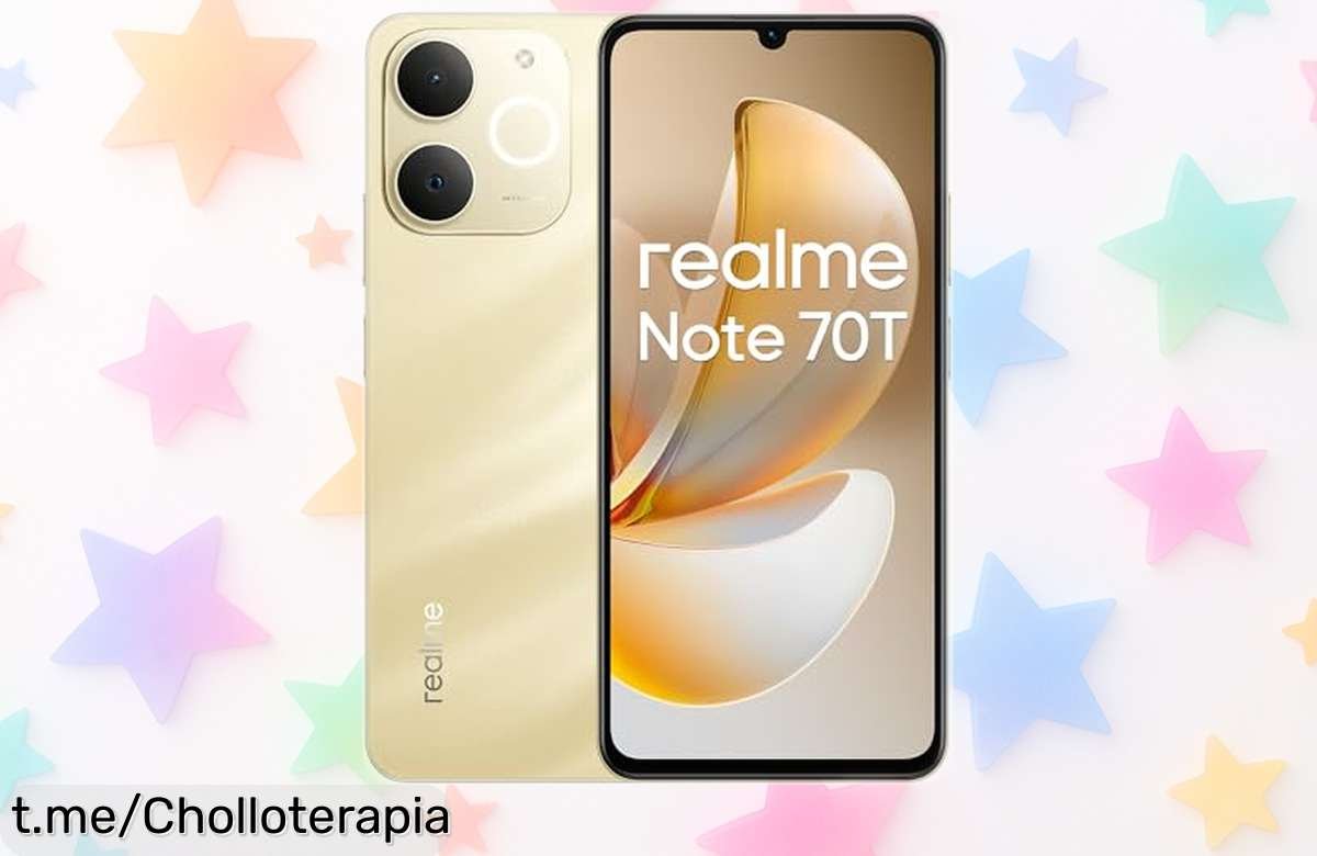 Increíble smartphone realme Note 70T 4G con pantalla gigante y súper batería a precio loco, ¡no te quedes sin el tuyo porque vuelan!