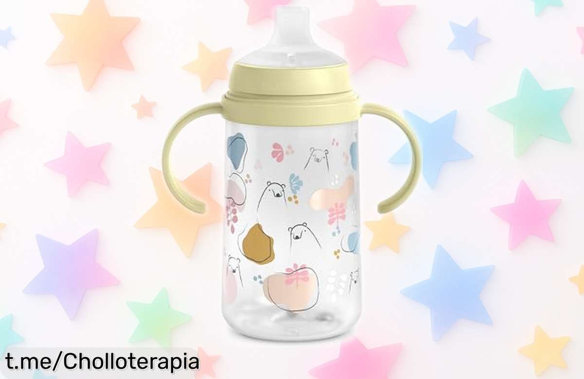 Increíble vaso de aprendizaje Suavinex con boquilla suave que hará la hora de beber un juego para tu bebé. ¡Asas desmontables y tapa protectora incluidas! Aprovecha este ofertón rebajado, las existencias se agotan rápido. ¡Adquiere el tuyo antes de que sea tarde!