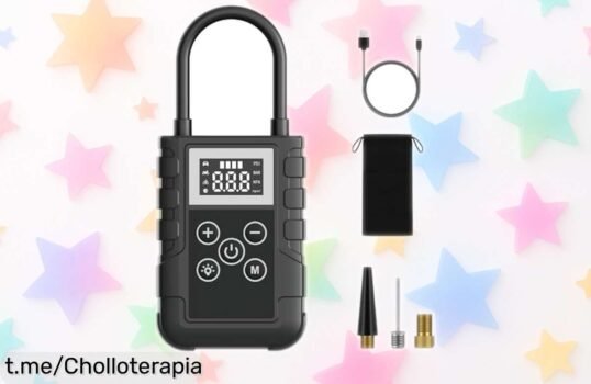 Inflador de ruedas YOYOPOW, potente y eficiente con 150 PSI: ¡descubre su super chollo! Pantalla LCD, 4 modos y luz LED. Detección precisa de presión que nunca te fallará. Aprovecha esta caída de precio limitada antes que se agote, ¡hazte con el tuyo ya!