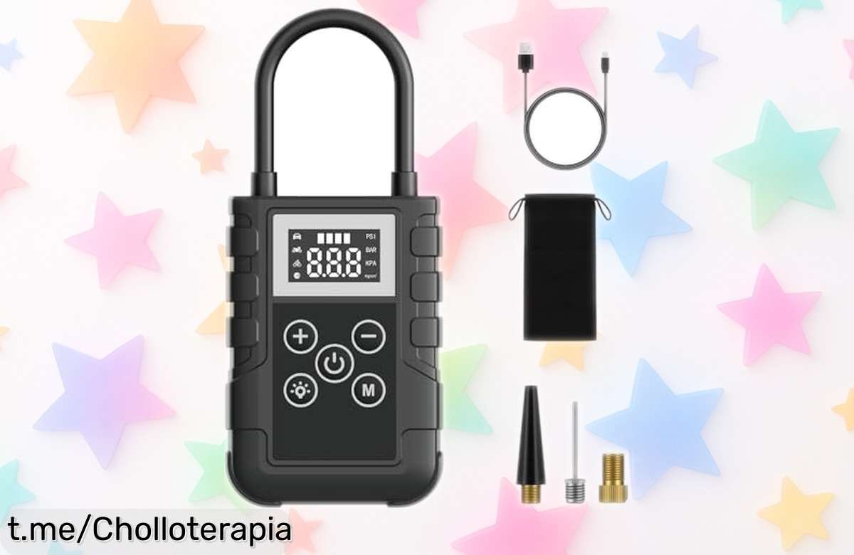 Inflador de ruedas YOYOPOW, potente y eficiente con 150 PSI: ¡descubre su super chollo! Pantalla LCD, 4 modos y luz LED. Detección precisa de presión que nunca te fallará. Aprovecha esta caída de precio limitada antes que se agote, ¡hazte con el tuyo ya!