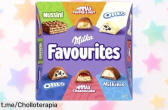Irresistible surtido de bombones Milka Favourites, mini chocolatinas 141g a un precio rebajado ¡No te quedes sin este super chollo y comparte dulces momentos antes de que se agote!