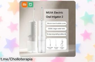 Irrigador dental eléctrico Xiaomi Mijia 2 portátil con 3 modos y tanque de 200mL precio rebajado brutal para una limpieza profunda que cuida tu sonrisa aprovecha ya este super chollo por tiempo limitado