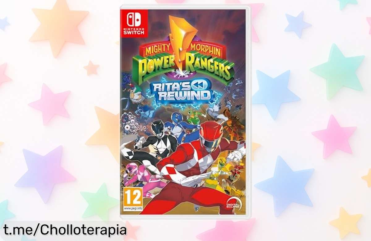 Juego arcade para Switch Mighty Morphin Power Rangers con gráficos pixel art y acción retro a precio rebajado que no volverá a repetirse ¡aprovecha este ofertón antes de que desaparezca!