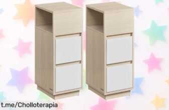 Juego de 2 mesitas de noche Vasagle con cajones, diseño perfecto para tu dormitorio y ahora a un precio rebajado que no podrás ignorar. Dale vida a tu espacio ya mismo.