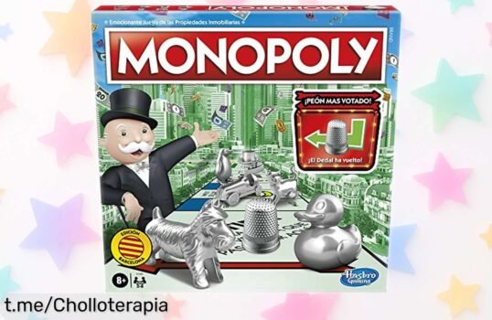 Juego de mesa Monopoly Hasbro para 26 jugadores con peones exclusivos, diversión sin límites para toda la familia y precio rebajado que volará rápido ¡No dejes escapar este super chollo ya!