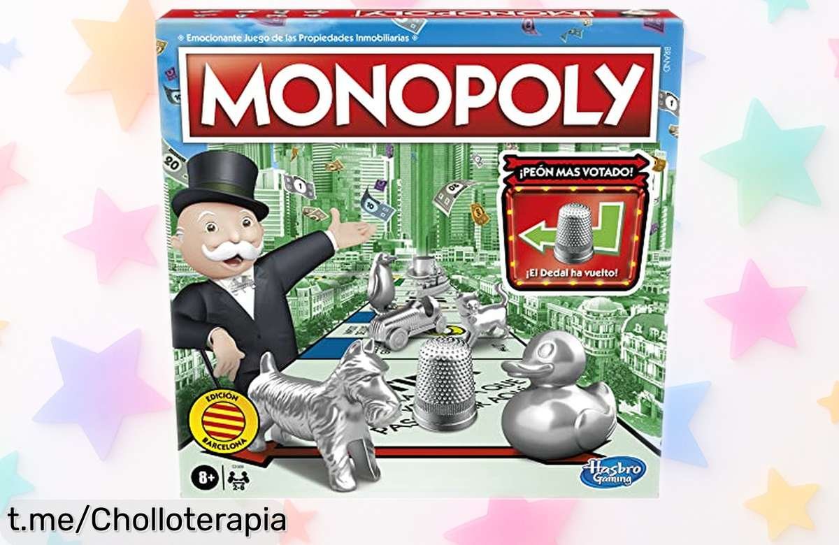 Juego de mesa Monopoly Hasbro para 26 jugadores con peones exclusivos, diversión sin límites para toda la familia y precio rebajado que volará rápido ¡No dejes escapar este super chollo ya!