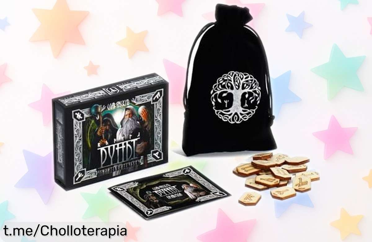 Juego de runas eslavas AEVVV con guía y bolsa, energía auténtica ahora a precio rebajado, un super chollo único para conectar con la tradición ancestral ¡No dejes que se escape esta oportunidad!