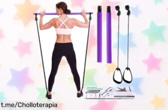 Kit de barra de pilates IWILL con banda de resistencia a precio rebajado, ¡impulsa tu entrenamiento y transforma tus días antes que se agoten!