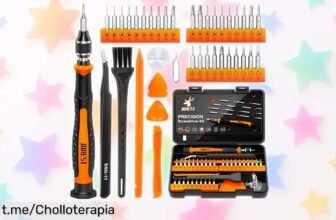 Kit de destornilladores de precisión JOREST 40 piezas, un super chollo para que arreglar tus gadgets sea pan comido; ¡aprovéchalo antes de que se acabe!