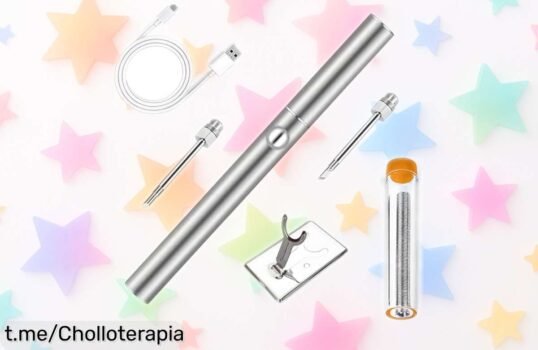 Kit soldador inalámbrico de 100W con carga rápida, ¡precio rebajado y super chollo! Acelera tus reparaciones y disfruta del trabajo bien hecho. No te quedes sin el tuyo, solo por tiempo limitado. ¡Consíguelo ya antes de que se agote!