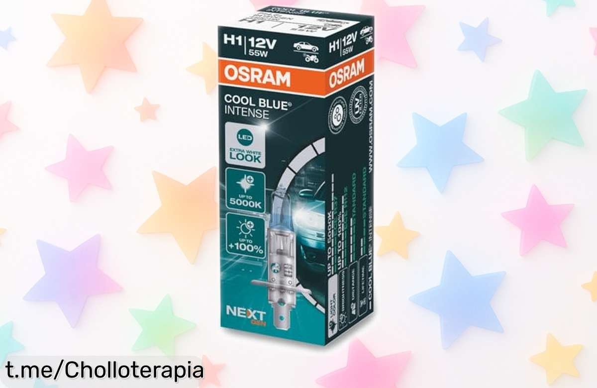 Lámpara OSRAM H1 55W, con luz halógena brillante y precio rebajado que vuela: ¡ilumina tus viajes ahora y disfruta de claridad cada kilómetro!