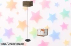 Lámpara de pie Ledvance Decor Cardboard Square con diseño moderno y ligera, montaje rápido y precio rebajado por tiempo limitado, una ganga para darle estilo único a tu casa ¡No esperes más que vuelan!