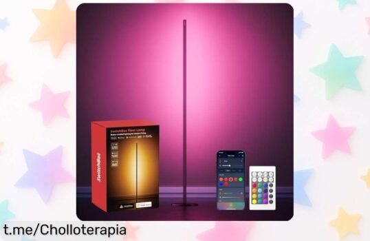 Lámpara de pie SwitchBot Matter con 16 millones de colores y control por voz que baila al ritmo de tu música, ahora rebajada en un ofertón sin igual ¡corre antes que se agote este super chollo!