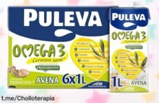 Leche Puleva Omega 3 Proessentia con avena que cuida tu corazón y te da energía venta a precio rebajado por tiempo limitado en caja de 6 litros ¡no dejes escapar este súper chollo!