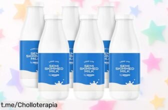 Leche semidesnatada by Amazon 6x1L: un super chollo ligera y fresca, perfecta para cuidar tu figura. ¡No dejes pasar esta oferta rebajada que alimenta tus días! Aprovéchala antes de que se acabe y disfruta cada sorbo con gusto.