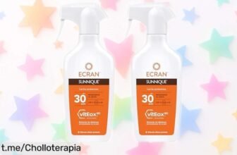 Leche solar en spray Ecran Sunnique SPF 30, super resistente al agua y para toda la familia, a precio rebajado solo por tiempo limitado. ¡No dejes pasar este chollazo de 2 unidades y protege tu piel con calidad!