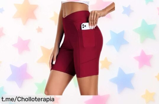 Legging deportivo cintura alta Ekouaer con bolsillos grandes y secado rápido rebajado al precio más bajo para que te muevas cómodo y a tope ¡Oferta limitada, corre que vuelan!