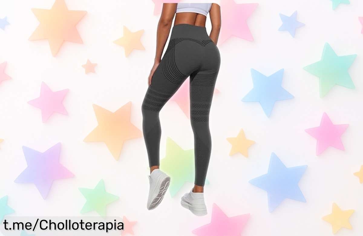 Leggins deportivos 3D anticelulitis que moldean tu figura: ¡super chollo con descuento brutal! No los dejes escapar, siéntete increíble ya mismo.