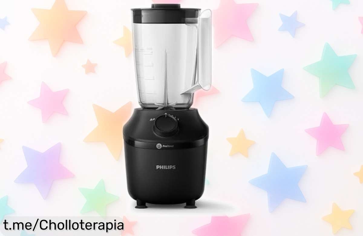 Licuadora Philips HR2041/41 potente con jarra XL de 1,9L y app inteligente para batidos perfectos en 45 segundos precio rebajado ¡aprovecha este ofertón antes que se acabe!