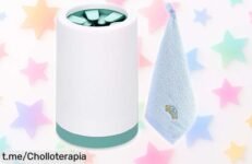 Limpiador de patas para perro con toalla incluida, ahorro brutal en cada limpieza y momentos felices a raudales, ¡no dejes escapar este ofertón!