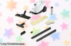 Limpiadora de vapor Kärcher SC 3 EasyFix con calentamiento rápido en 30 segundos y potencia imbatible para limpiar hasta 75m² sin parar, aprovecha este precio rebajado por tiempo limitado que no volverás a ver ¡Corre antes que se acabe!