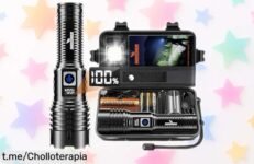 Linterna LED Shadowhawk de alta potencia: ¡ilumina hasta 1000 metros con 1,000,000 lúmenes y aprovecha esta oferta limitada a precio rebajado que no puedes dejar pasar!