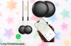 Localizador Bluetooth 2 pack con sonido potente y alcance de hasta 80 metros, ¡aprovecha este precio rebajado antes de que se agote el súper chollazo!