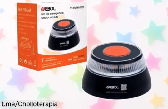 Luz de emergencia V16 homologada DGT con GPS y visión 360, pilas incluidas, ahora a precio rebajado de locura ¡Protege tu coche al instante con este super chollo que desaparece rápido!