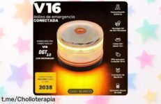 Luz de emergencia V16 homologada DGT con geolocalizador y SIM para tu seguridad, ¡aprovecha este super chollo antes de que sea tarde!