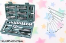 Maletín completo Mannesmann con 130 piezas profesionales calidad TÜV y garantía de 10 años a precio rebajado ¡un super chollo que vuela rápido, equipa tu taller como un pro ya!