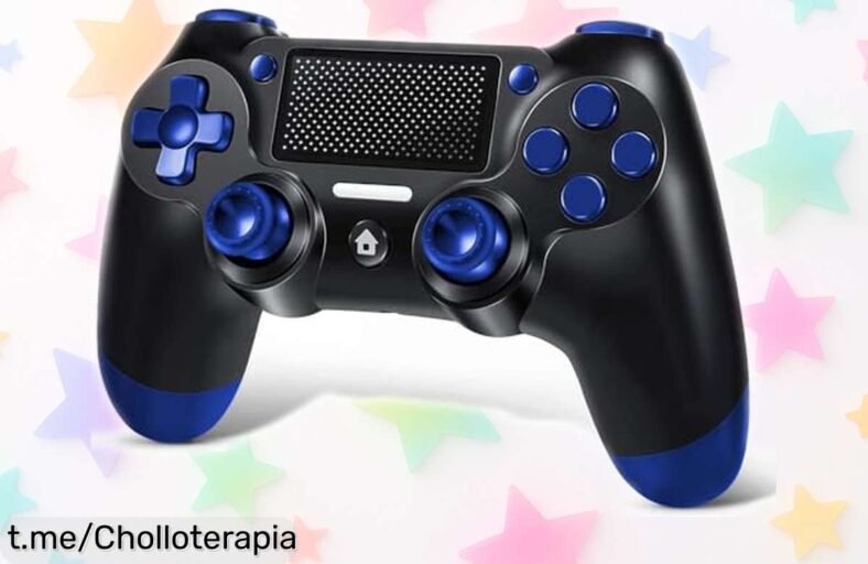 🤩 Mando inalámbrico para PS4 con vibración potente y audio sin latencia ...
