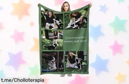 Manta personalizada con foto súper calentita rebajada para que regales emociones únicas ya, ¡no dejes escapar este ofertón antes de que desaparezca!