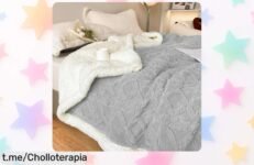 Manta reversible de franela y borreguito DECODEKO, caía de precio brutal para que abraces el invierno con calidez ¡No te pierdas este super chollo calentito!