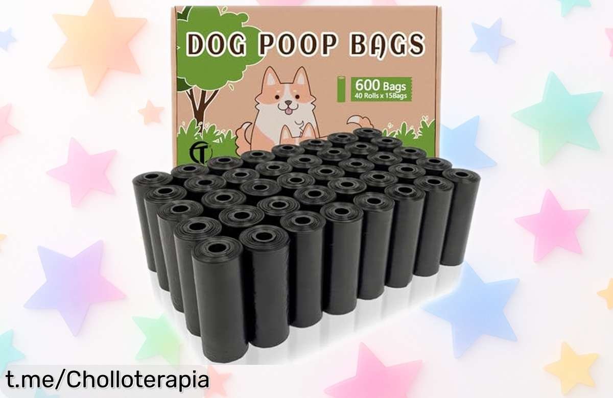 Más de 600 bolsas AiTodos para caca de perro súper resistentes sin fugas con tamaño ideal y precio rebajadísimo ¡No pierdas este ofertón que se agota volando!