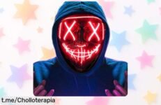 Máscara led de miedo con luces rojas espeluznantes y 4 modos para brillar en la oscuridad rebajada precio de ganga no pierdas esta oferta limitada