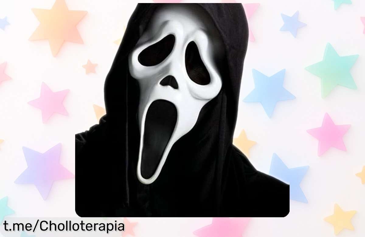 Máscara terrorífica Scream Ghostface para Halloween con diseño súper realista a precio rebajado ¡No te la pierdas, es un super chollo que vuela rápido y te hará triunfar en las fiestas! Aprovecha esta oportunidad única de asustar sin complicaciones.