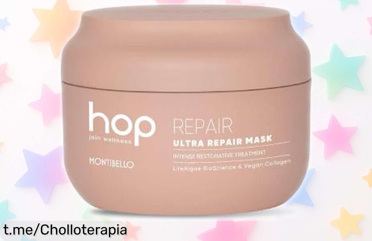 Mascarilla ultra reparadora Montibello Hop Join Wellness 200ml con precio rebajado para un pelo fuerte y sano super chollo que no dura mucho ¡corre y consigue la tuya ya!