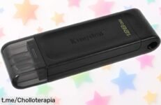 Memoria USB C de 128GB Kingston DataTraveler 70 a precio rebajado, ¡aprovecha este super chollo y lleva tu mundo contigo donde quieras!