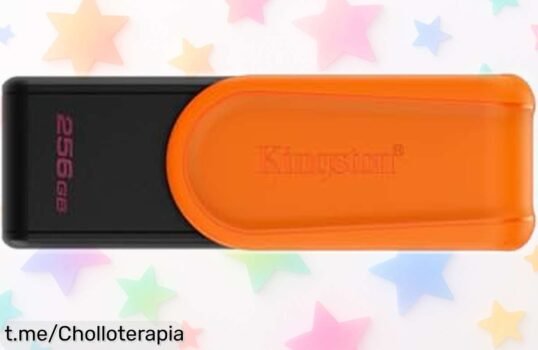 Memoria USB Kingston DataTraveler Exodia 256GB ultrarrápida con colores que molan, rebajada de precio para que te la lleves ya y guardes todo sin líos; ¡no pierdas esta oferta calentita, es un super chollo por tiempo limitado!