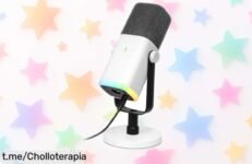 Micrófono gaming Fifine XLR USB con audio claro y luces RGB, ¡rebajado a un precio que no se repite! Da el salto y destaca en tus streams o podcasts hoy mismo.