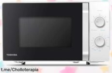 Microondas Toshiba MW2MM20P blanco, un super chollo con 5 potencias y descongelar por peso. ¡No dejes escapar esta oportunidad! Tu cocina lo está esperando.