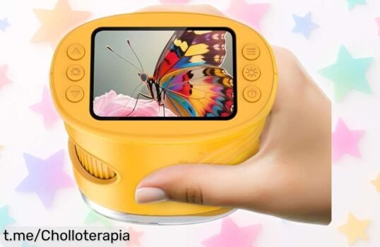 Microscopio 4K portátil para niños, oferta única con descuento brutal que hará volar su curiosidad y les regalará horas de descubrimientos ¡No te lo pierdas!