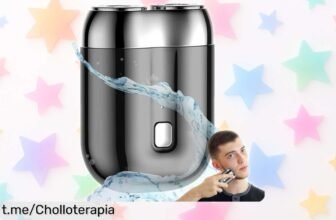 Mini afeitadora eléctrica de viaje con carga rápida, ¡super chollo a precio rebajado! Confianza y estilo siempre contigo, pero date prisa que esto no durará mucho.